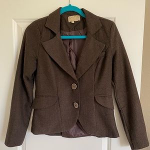 ModCloth | Brown Tweed Blazer with elbow patches